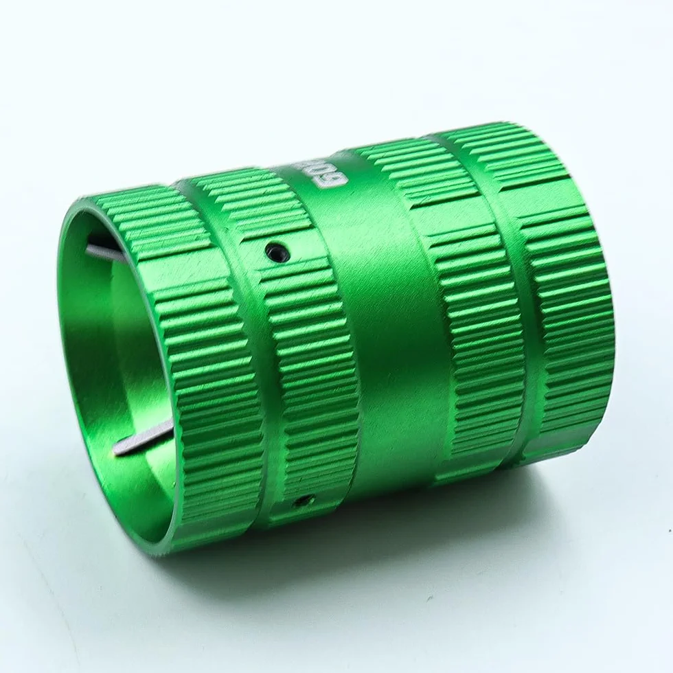 POFET Alesatore per Tubi, sbavatore in Lega di Alluminio, alesatore Universale per sbavatura Esterna Interna 6-38 mm per plastica, Tubi di Rame, Metallo, Legno (Verde)