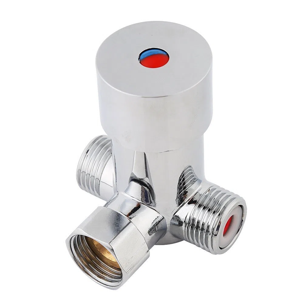 Valvola Miscelatrice Rubinetto Miscelatore Acqua Calda e Fredda G1/2 per Bagno e Cucina