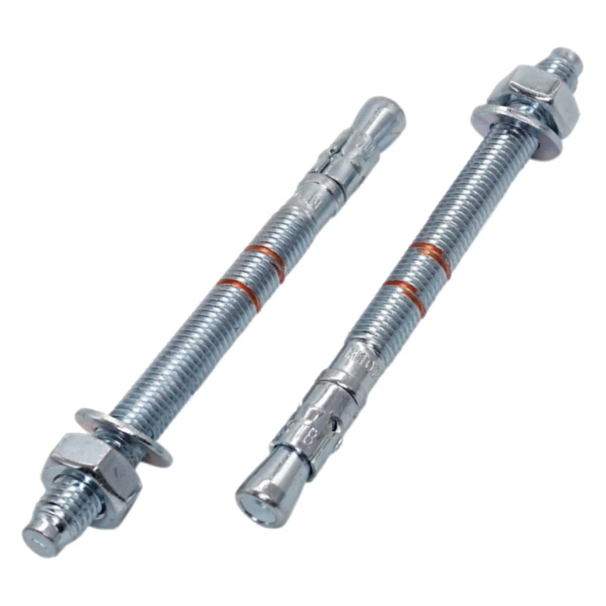 Marcopol Confezione da 4 tasselli a cuneo M10 x 150 mm, tasselli in metallo, bullone passante, fissaggio in muratura, ancoraggio di espansione per calcestruzzo (4, M10 x 150 mm)
