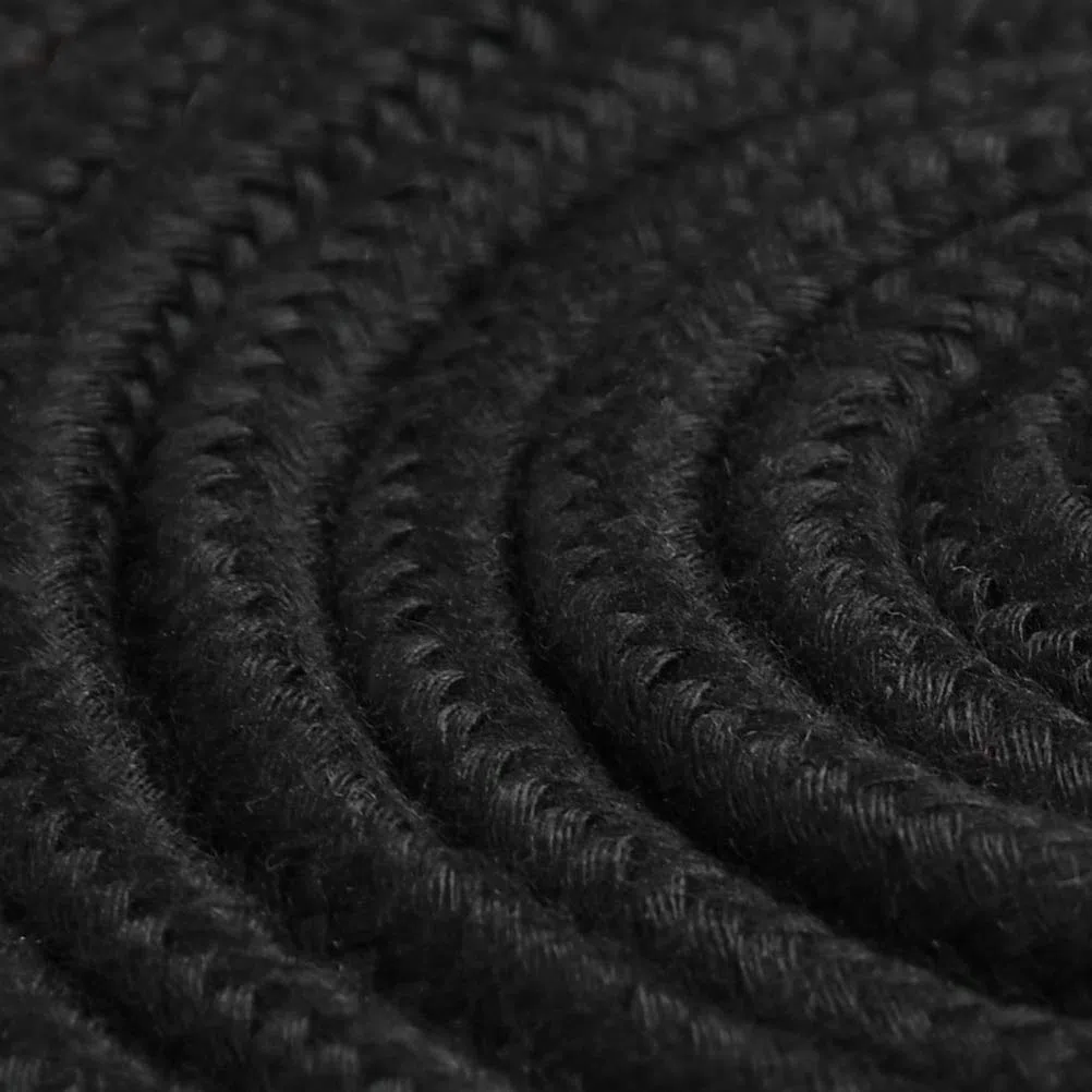 TIMESETL Corda Nera 8mm 3 x 10M Corda di Canapa Nera Corda Cotone Macrame 8mm Cordino Nero Cotone, Corda di Canapa Nera per Decoro, Appendere Piante, Arazzi, Artigianato Fai-da-Te