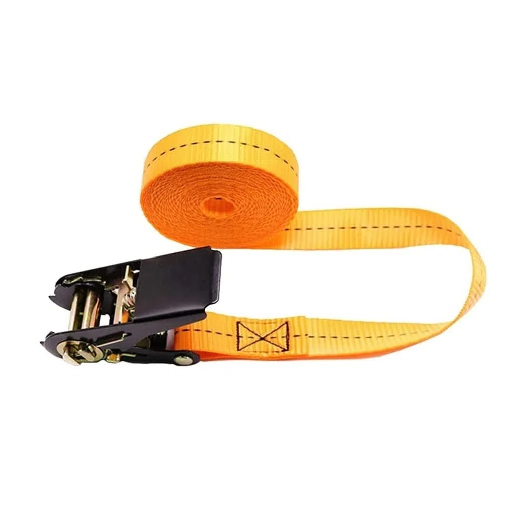 Cinghie di ancoraggio a cricchetto 4 set 1 pollice di larghezza Tirare di sicurezza 800 kg Cinghie di tensionamento Cinghie di ancoraggio Grandi veicoli di piccole dimensioni Cinghie a cricchetto pe