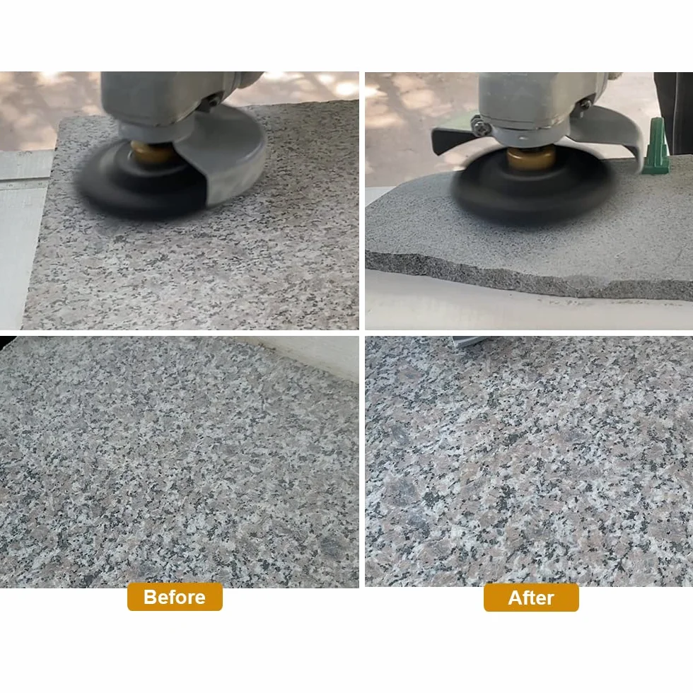 SHDIATOOL Diamante Lucidatura Pad 7 Pezzi Grana Mista per Lucidare a Secco Marmo Granito Pietra Ceramica Dia 100mm/4 Pollici