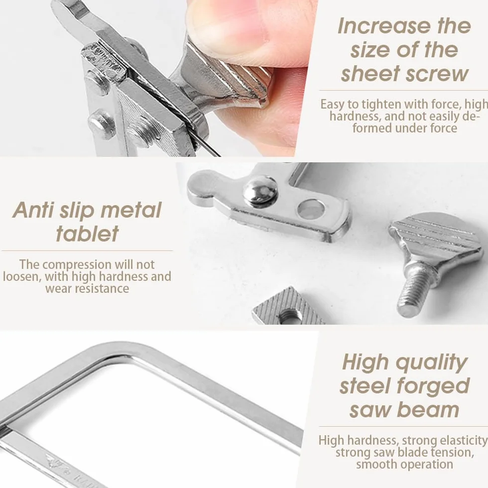mizikuu Coping Saw - Seghetto a forma di U, per la lavorazione del legno, gioielli, per il fai da te