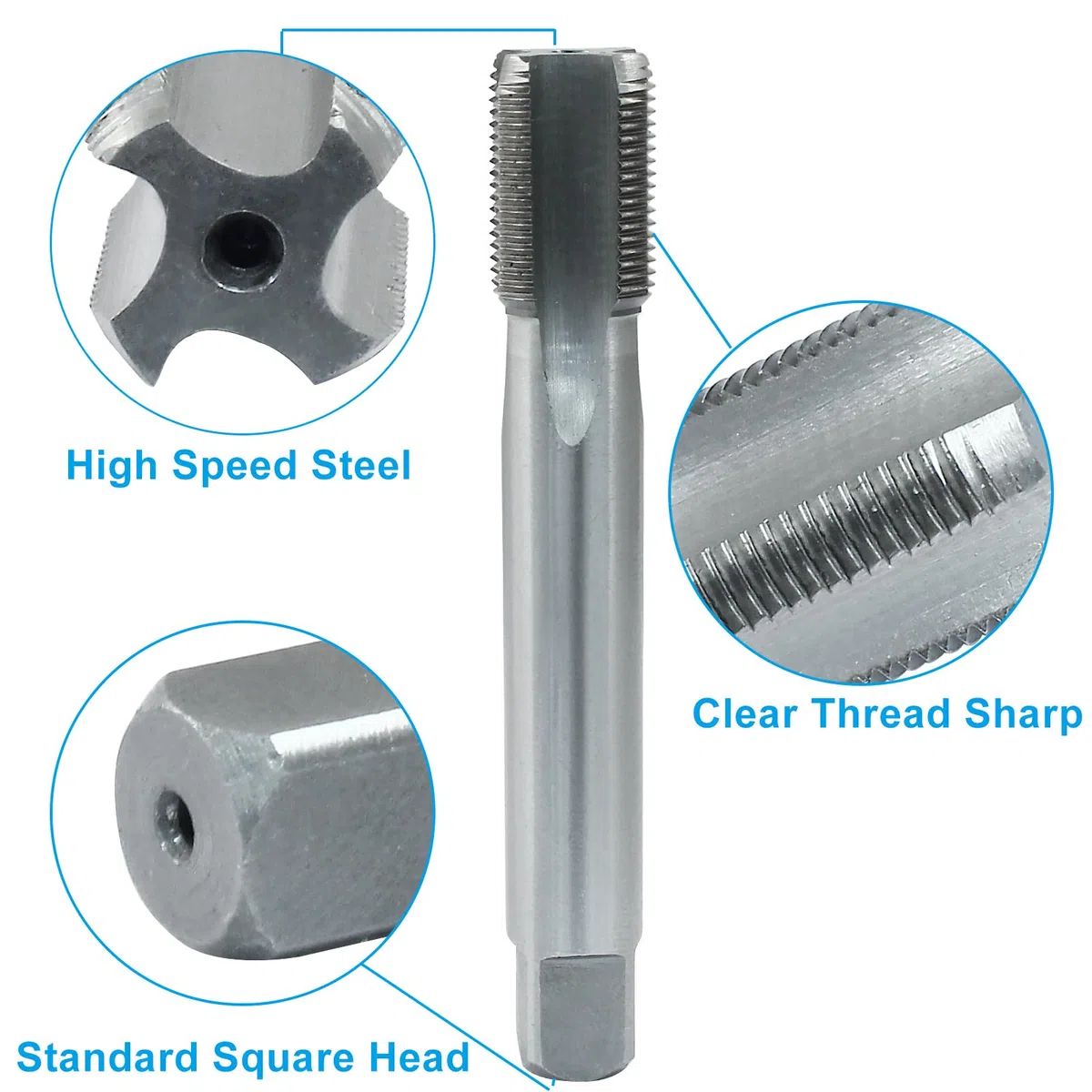 5/8"-24 UNEF Tap and Die Set, HSS Macchina Filettatura Tap Die Set, 5/8 x 24 UNEF Filettatura Destra Maschiatura Strumento