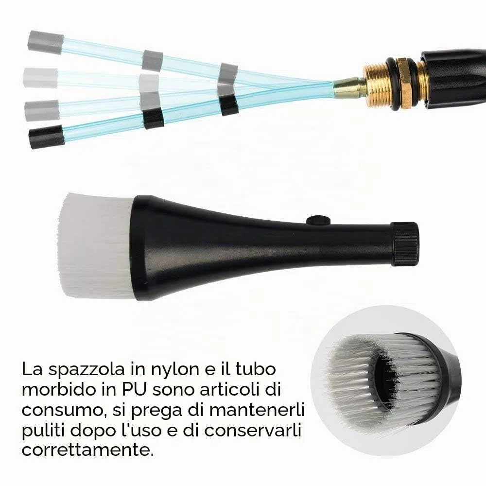 1L Auto Pulizia Pistola Foamaster Washing Cleaner Kit con 2 Set ugello spruzzatore connettore