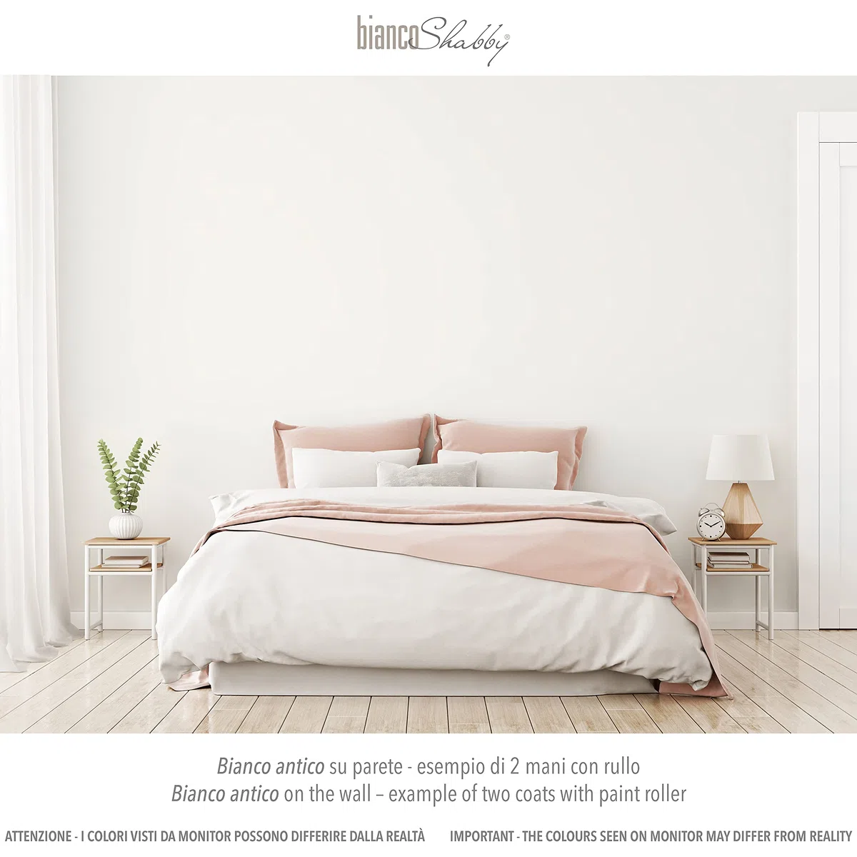 CHALK PAINT Acrilico, Bianco Antico Pittura Shabby Chic Vintage per Mobili e Pareti EXTRA OPACO (500 ml)