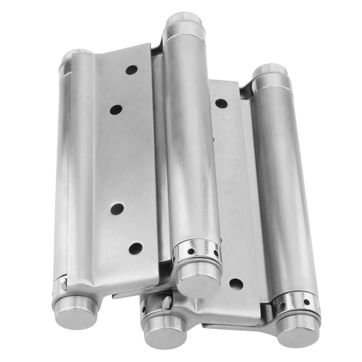 2 Cerniera in Acciaio Inox Doppia Azione per Porte a Battente Cerniere, a Molla di Chiusura Cutomatica per Bar e Caffetteria, argento