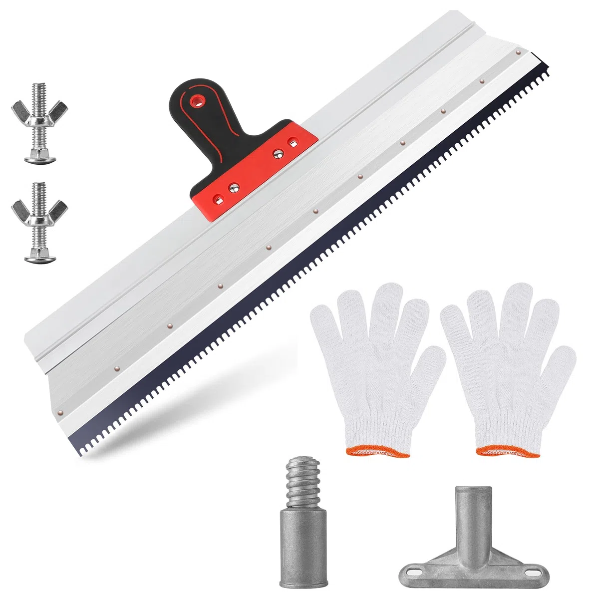 Spatola di Compensazione Professionale, Manico con Altezza Regolabile E Impugnatura Morbida, 560 MM, Per L'applicazione di Stucco O Intonaco