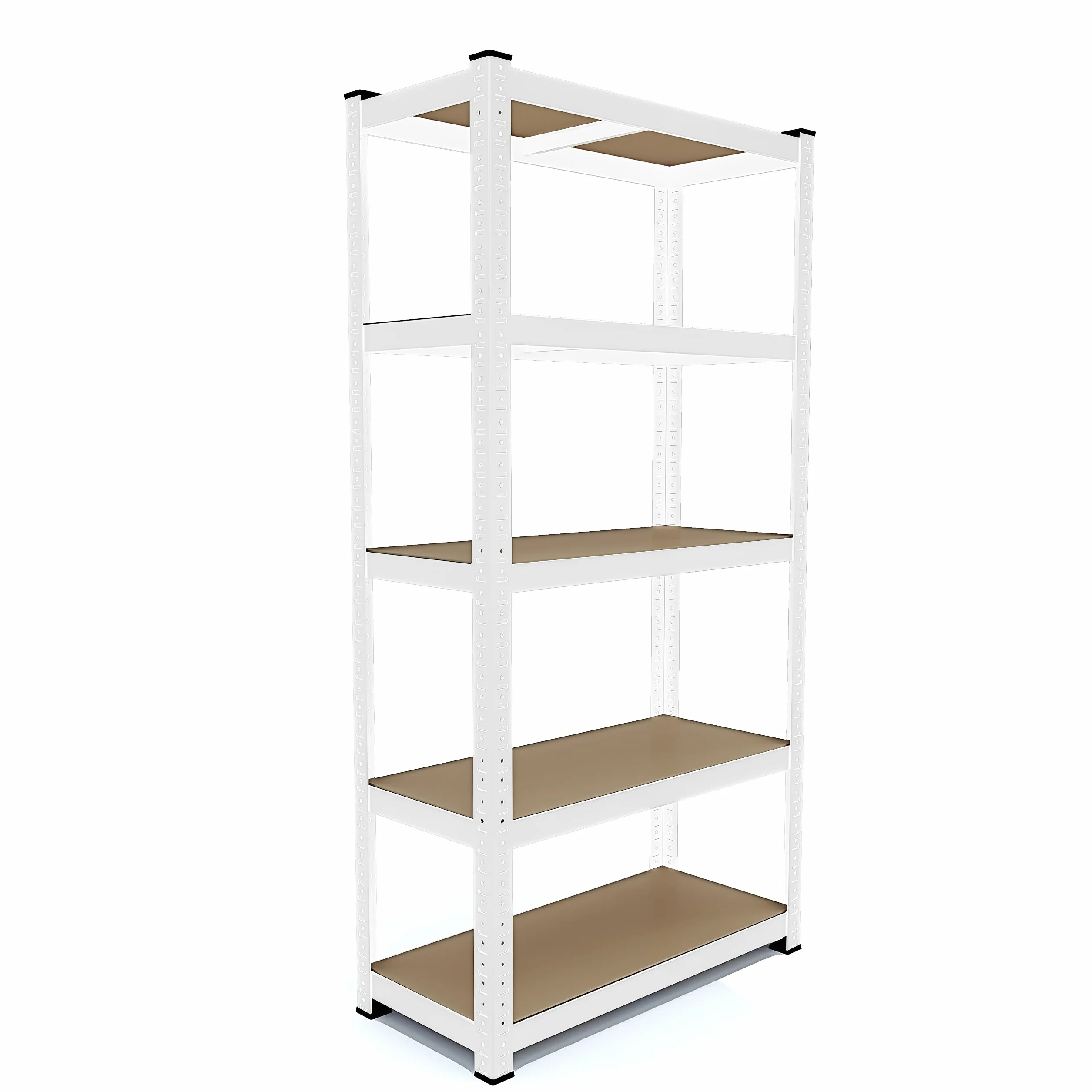 Arreditaly Scaffale In Metallo E MDF Scaffale Ad Alta Portata Fino a 875 kg Con 5 Ripiani Regolabili Ideale Per Garage Officina Cantina Capannone Magazzino Design Modulare 180 x 90 x 40 cm (Bianco)