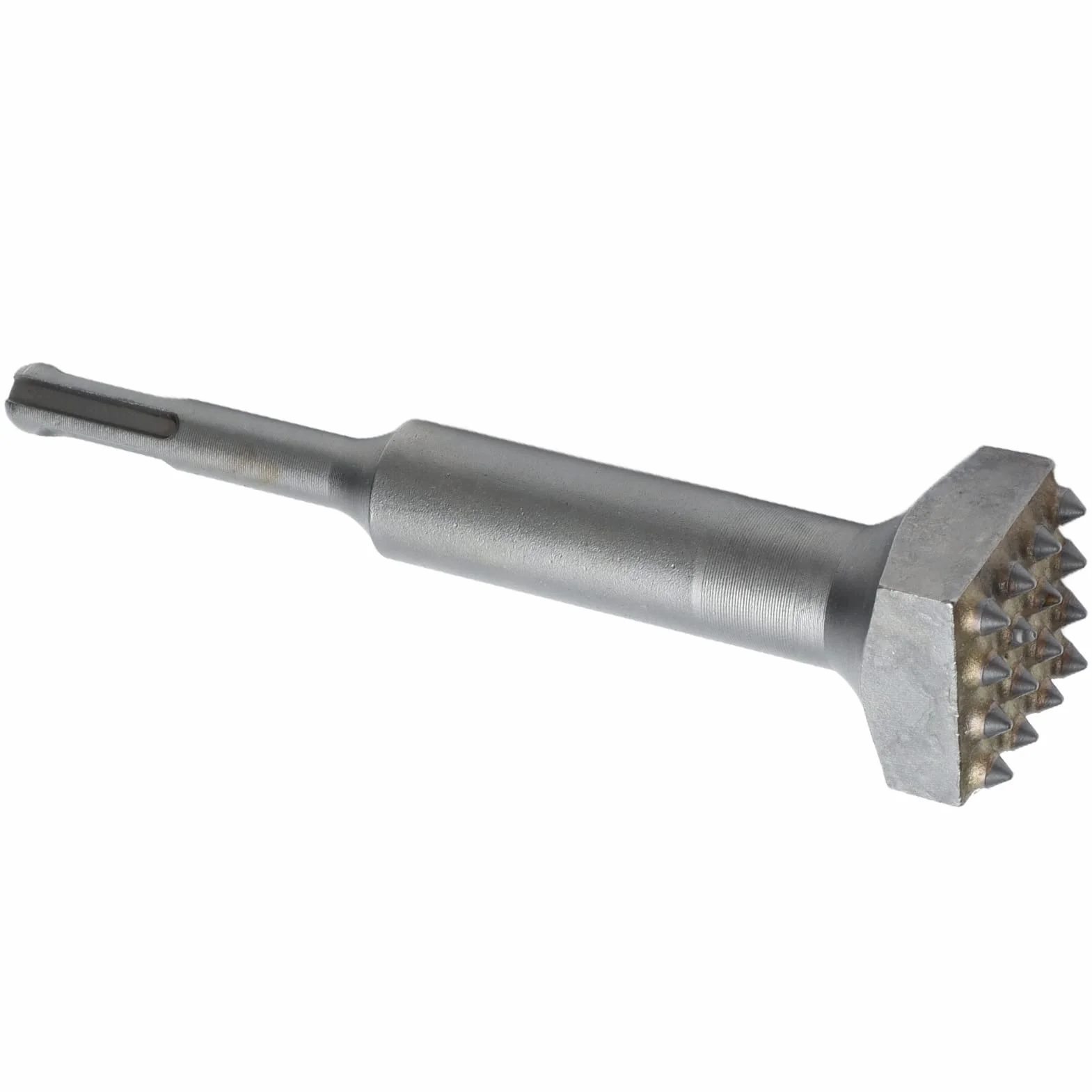Martello Scalpello Punta da Trapano, Testa Quadrata 16 Denti Boccola Martello 40cr Acciaio Elettrico Fiore Martello Punta Scanalatura Scalpello per Calcestruzzo