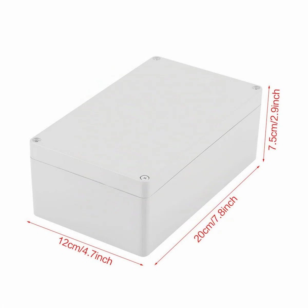 Scatola Derivazione Esterna, Scatola di Giunzione Elettronica, Scatola per Progetti Elettrici ABS Impermeabile IP65 Giunzione Custodia Elettrica Universale (200 * 120 * 75mm)
