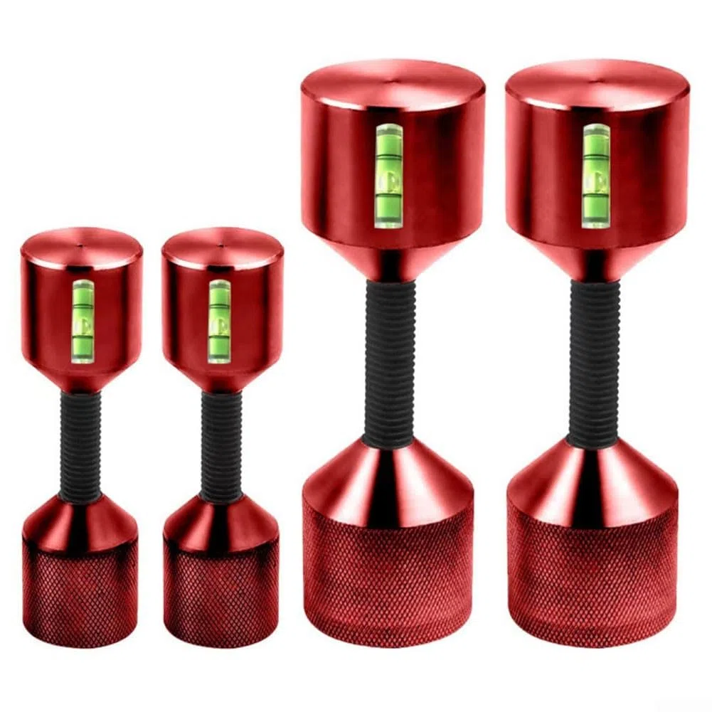 HpLive 1-1/8" due fori perni maneggevoli, set di perni di allineamento a flangia a due fori per navi, flangia in alluminio, perno a due fori, 1-1/8 fori di posizionamento gradiente (red2pcs)