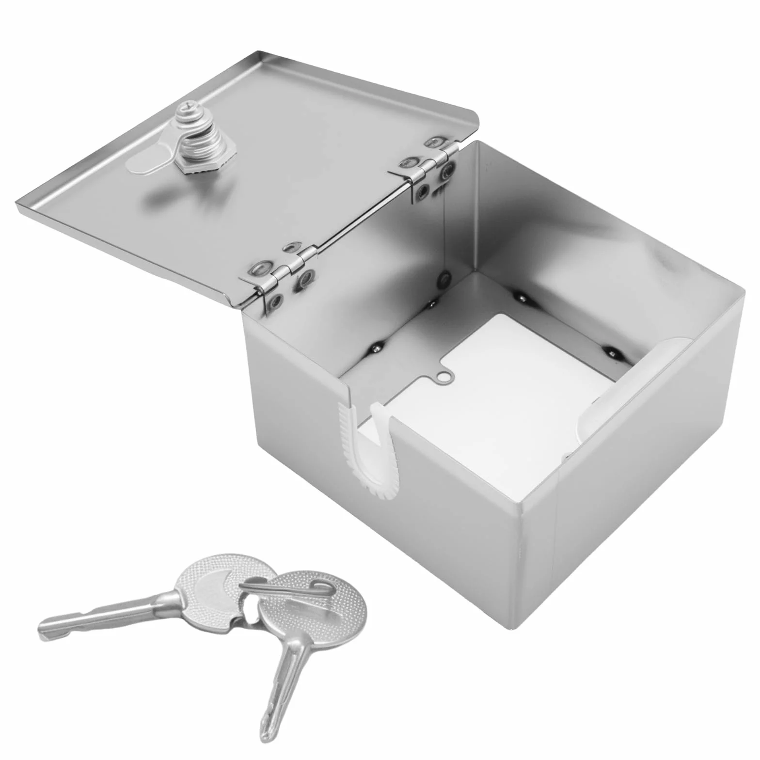 120 mm x 120 mm x 65 mm, armadio elettrico impermeabile con alloggiamento in acciaio inox, adatto per la protezione di prese esterne e un'alimentazione sicura