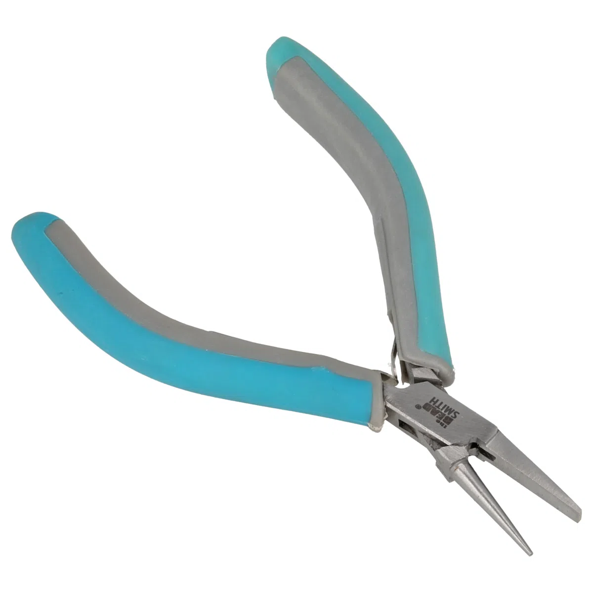 Pinze a becco semicircolare Simply modern di The Beadsmith, 145 mm, con testa in acciaio lucido, comode impugnature sagomate e doppia molla a balestra, strumento per la creazione di gioielli.