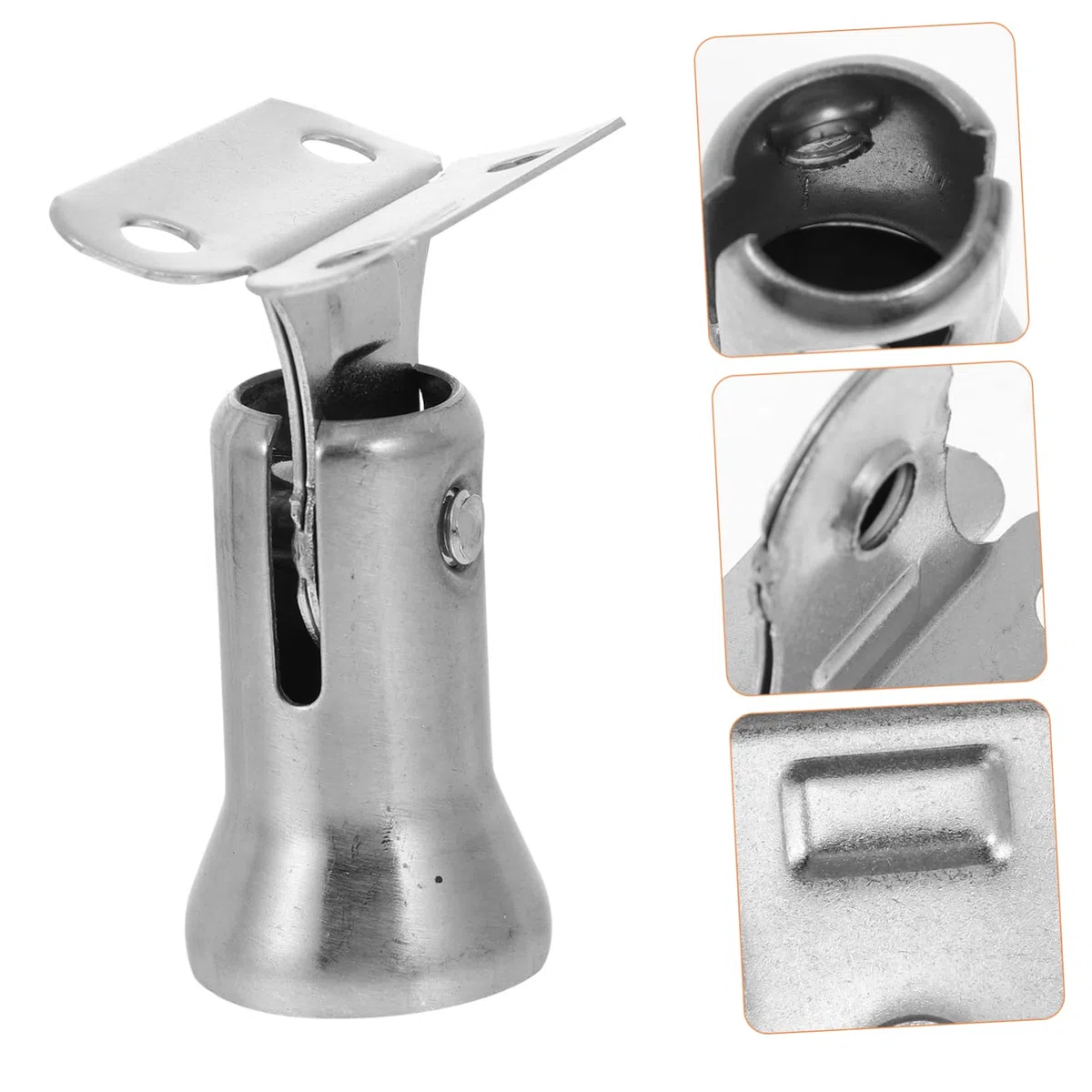 Hemobllo 8pezzi Supporto Per Corrimano Acciaio Inossidabile Per Scale e Ringhiere Staffa Resistente e Facile Da Installare Design Semplice e Finitura Liscia Perfetta Per Uso Ed Esterno