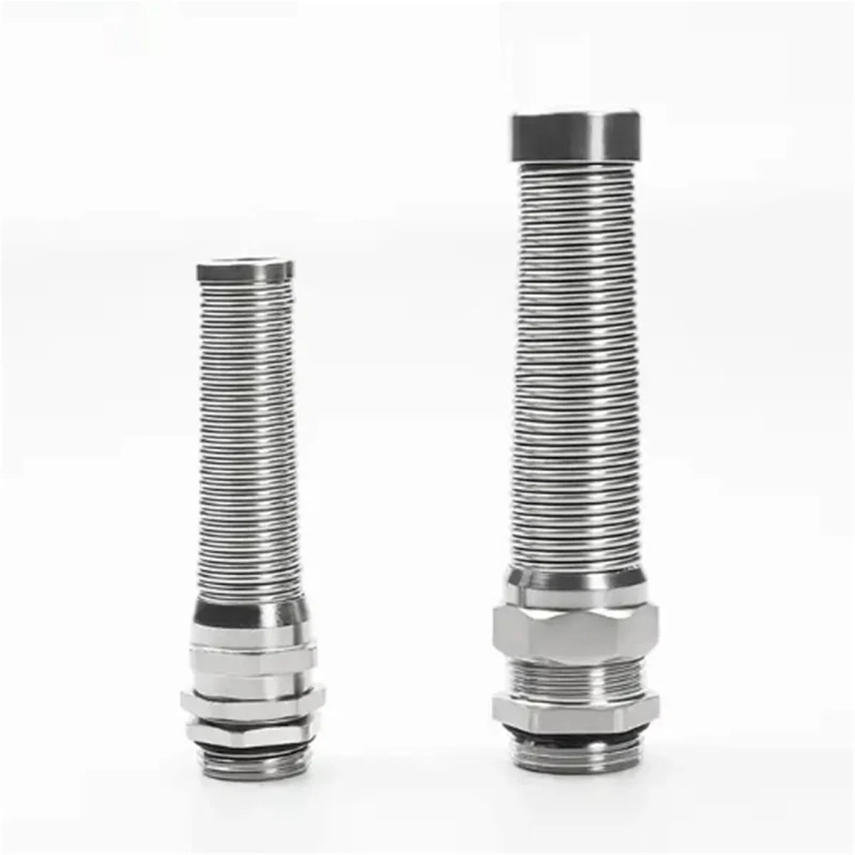 Pressacavi Metallici Pressacavo flessibile in metallo M20 M22 M24 M25 PG16 PG13.5 con protezione a molla a spirale(PG7(3-6.5mm)-5pcs)