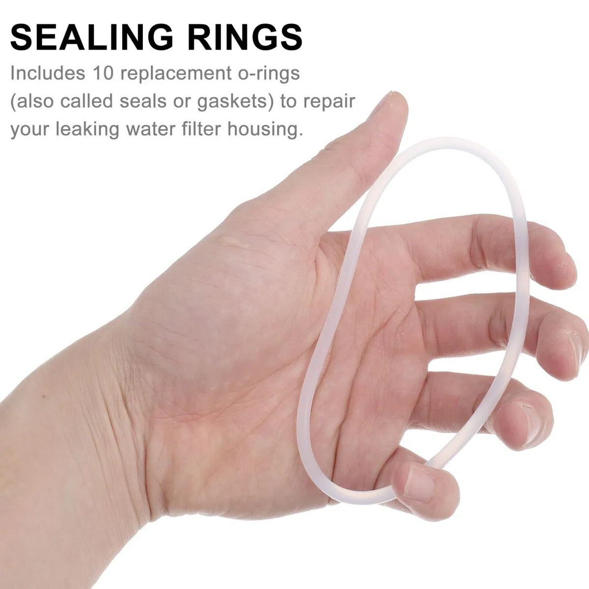 VILLCASE Kit Di Guarnizioni O-Ring Silicone Per Filtri Per Acqua 10 Anelli Di Tenuta Ricambio Guarnizione Acqua Fai Da Te Riparazione Depuratori Casa 3/8 Pollici