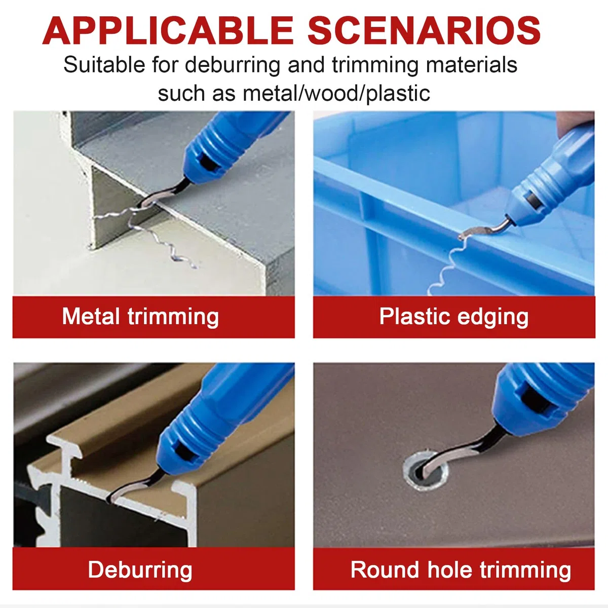 Curvatubi 3 in 1, 6 – 8 – 10 mm, 0 – 180 gradi, con tagliatubi e set di utensili per sbavatura (A)