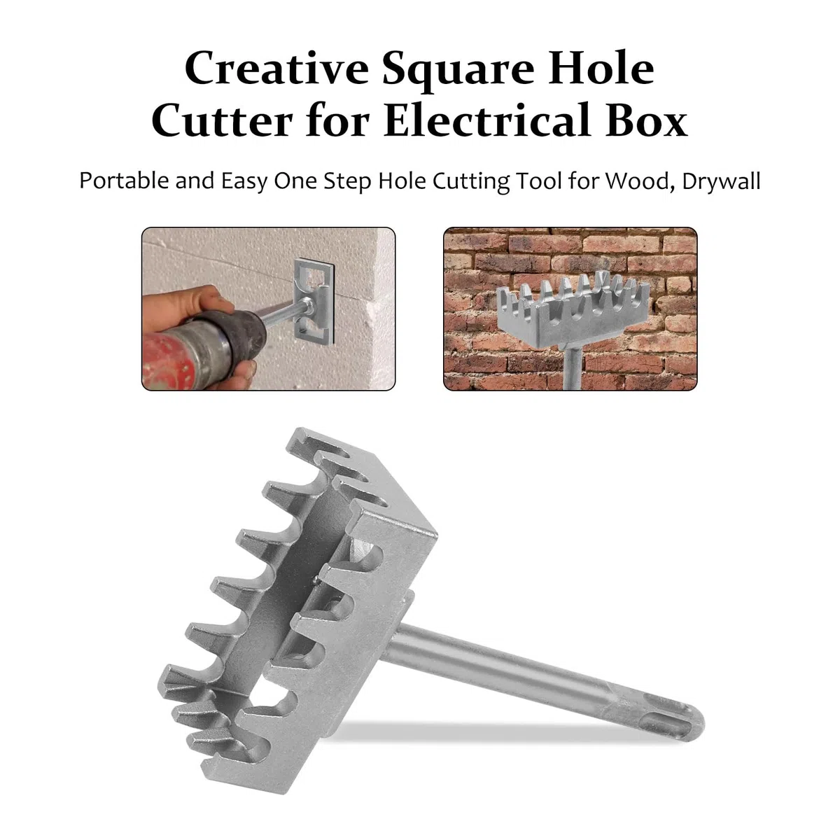 Square Drive Scalpello Elettrico A Martello Con Testa Quadrata Scalpello Square Drive Scalpello Per Superficie Della Parete, Ponti, Cemento, Granito, Lastre Di Pietra (2pcs)