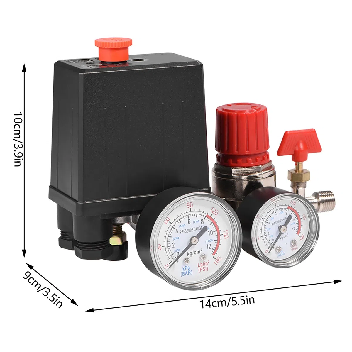 Valvola del Compressore d'Aria, Professionale Valvole di Controllo Pressostati Piccoli Regolatore della Valvola di Controllo del Pressostato per Controllo Pompa