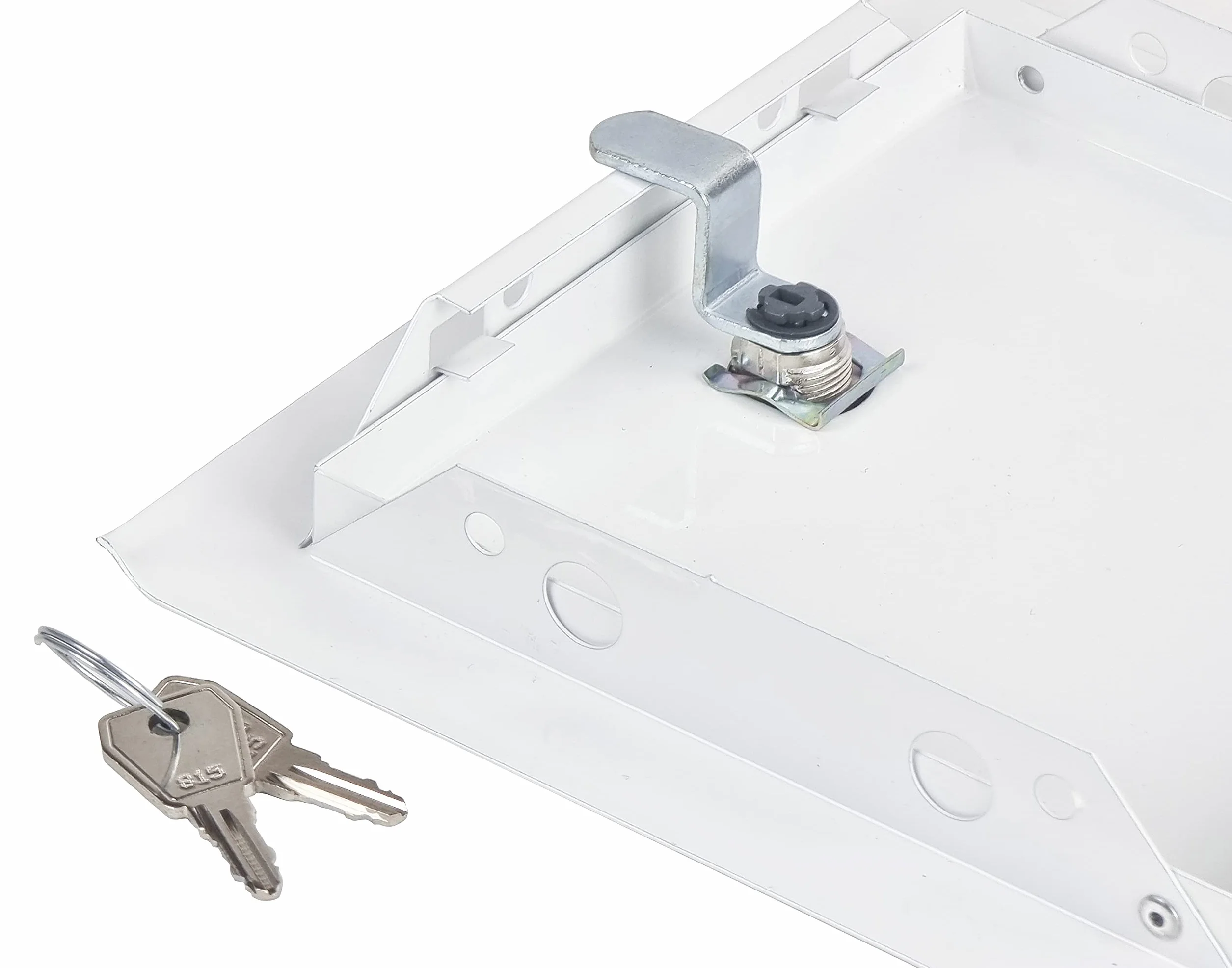 15 x 15 cm, sportello di ispezione bianco con serratura – 150 x 150 mm