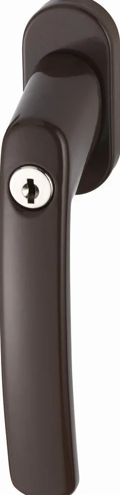ABUS FG200 B SB 776755 - Maniglia per finestra con serratura, colore: Marrone