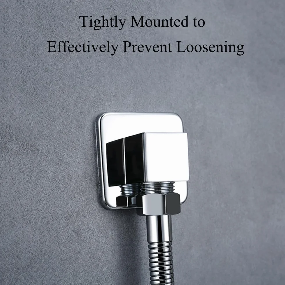 Raccordo a gomito da parete in ottone massiccio, G1/2 "uscita a gomito per doccia a mano, 1/2" Union Water Outlet per bagno doccia
