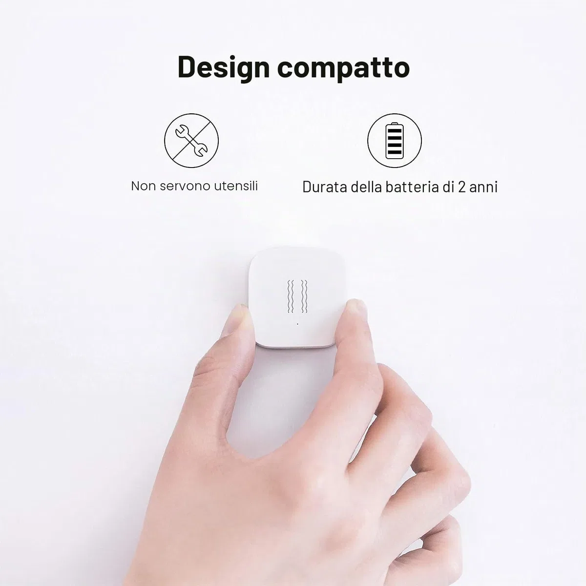 Aqara Sensore di vibrazione, Zigbee, Richiede un Hub Aqara, Rilevatore di Rottura Vetro Wireless Mini per Sistemi di Allarme e Automazione, Compatibile con Apple HomeKit, Home Assistant e IFTTT