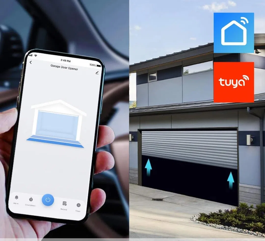 Ricevente WiFi Cancello Universale x Cancelli 9-36V Multifrequenza 300-868MHz Modulo Relè Porte da Garage Ricevitore RX Mutil per Telecomandi da Garage Serranda Luci Vocale Tuya Google Home Alexa