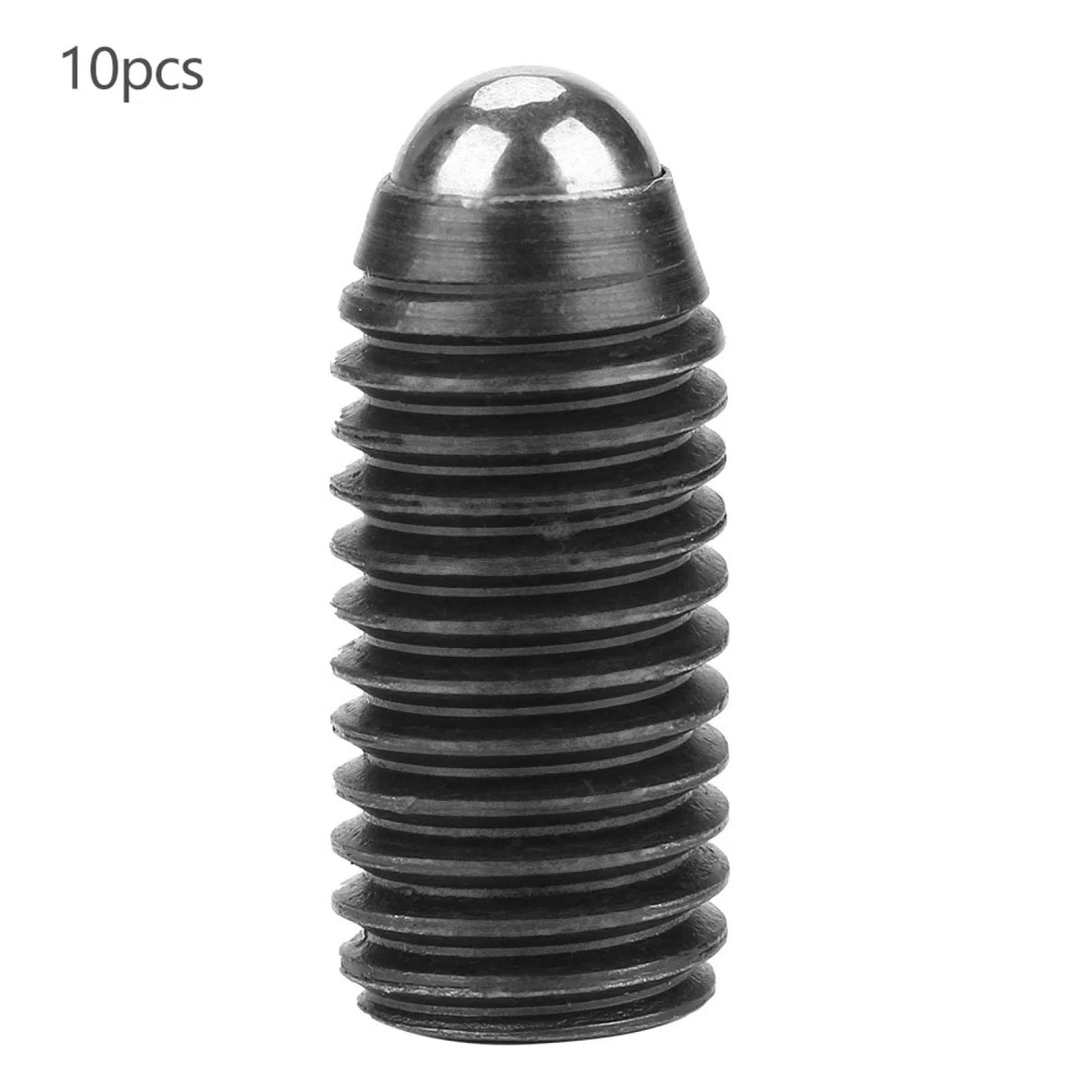 10 pz Molla Stantuffo M12 Vite Acciaio Al Carbonio Molla Stantuffo Sfera grano con sfera a molla m12 per Morsetti, Stampi, per Fabbrica, per Dispositivi Meccanici(M12*25(10PCS)) Veerklemmen