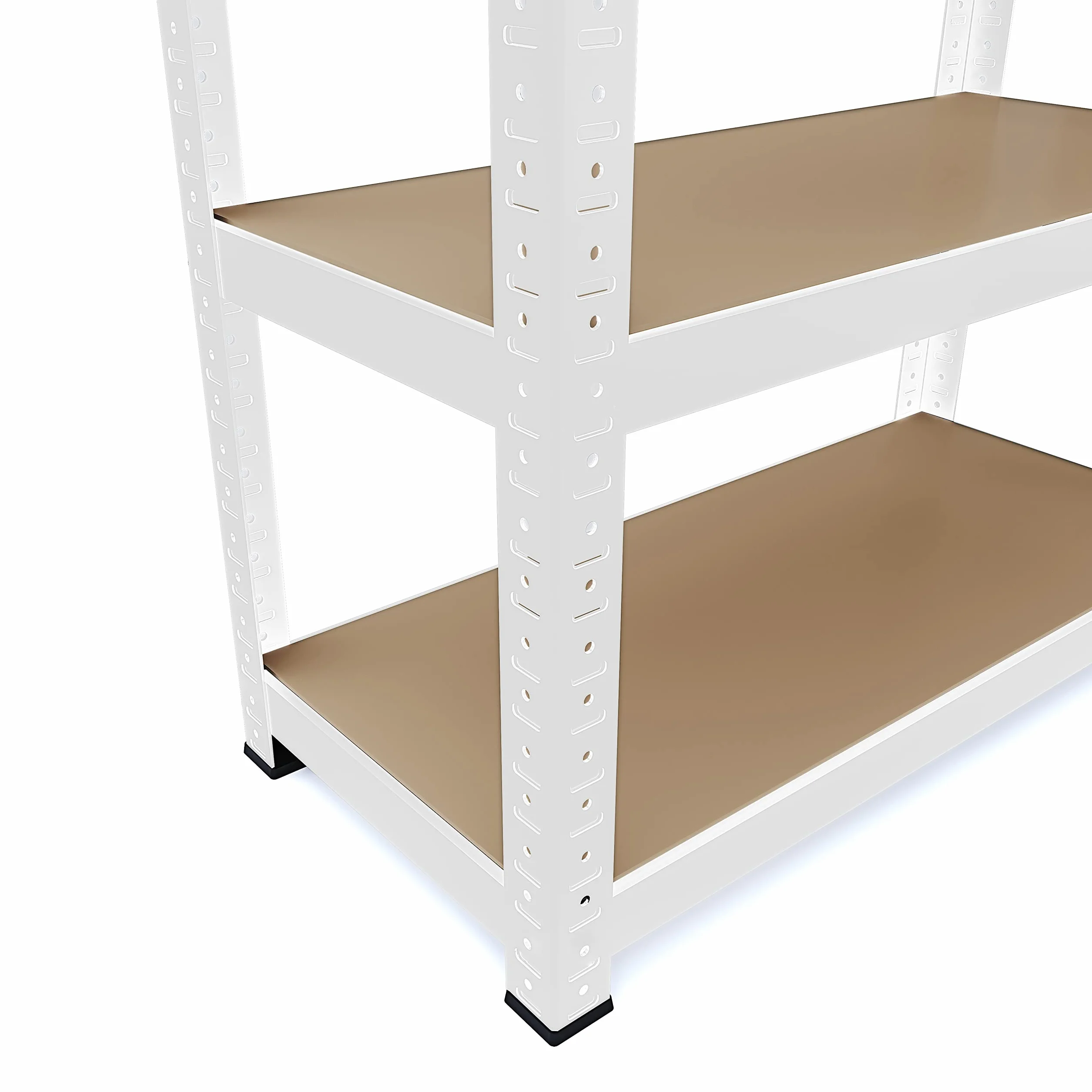 Arreditaly Scaffale In Metallo E MDF Scaffale Ad Alta Portata Fino a 875 kg Con 5 Ripiani Regolabili Ideale Per Garage Officina Cantina Capannone Magazzino Design Modulare 180 x 90 x 40 cm (Bianco)