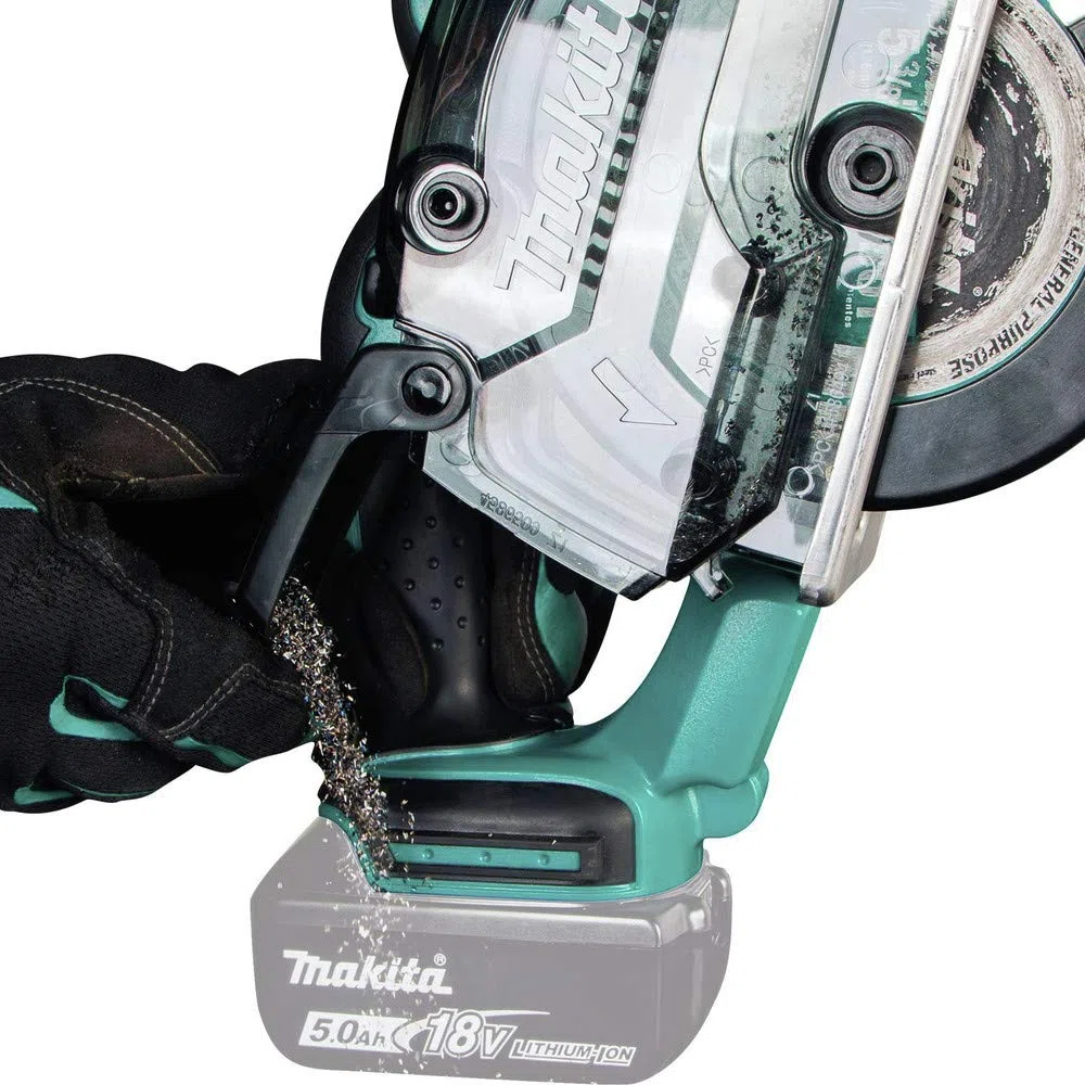 Makita XSC03Z 18V LXT Sega da taglio per metalli senza fili agli ioni di litio da 18 V, con freno elettrico e collettore di trucioli, solo strumento