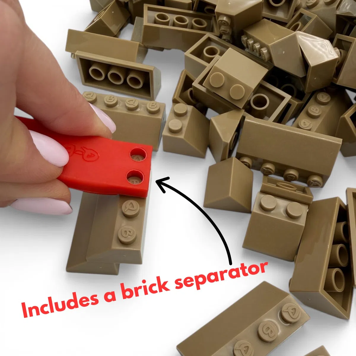 Scatola con miscela di tegole | 150 pezzi | Forme: 2 x 2 e 2 x 4 | Colore: nero traffico | Compatibile con i comuni marchi di mattoncini | Blocchi per costruzioni creative