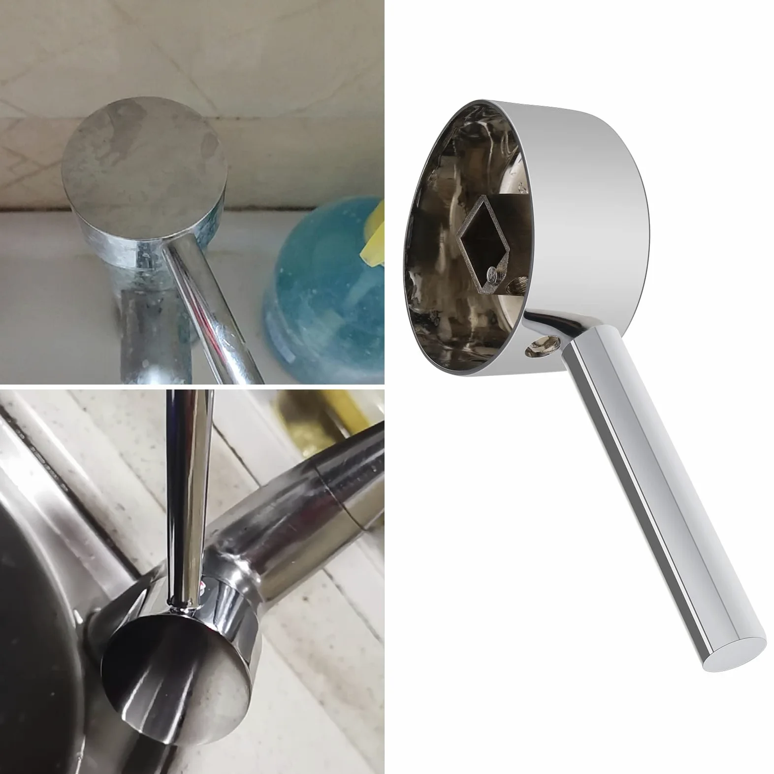 Maniglia a leva del rubinetto con pulsante caldo/freddo contrassegnato per rubinetto singola con diametro della cartuccia di 35mm