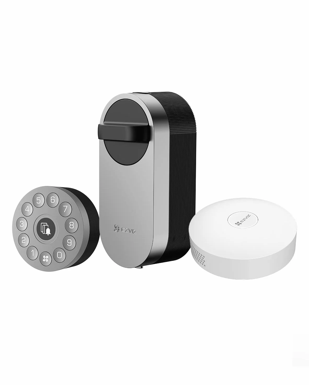EZVIZ Smart Lock, Serratura Elettronica, Serratura Intelligente con modulo Wi-Fi Integrato, Apriporta Elettrico con Keypad Touch e Gateway Domestico, Facile da installare