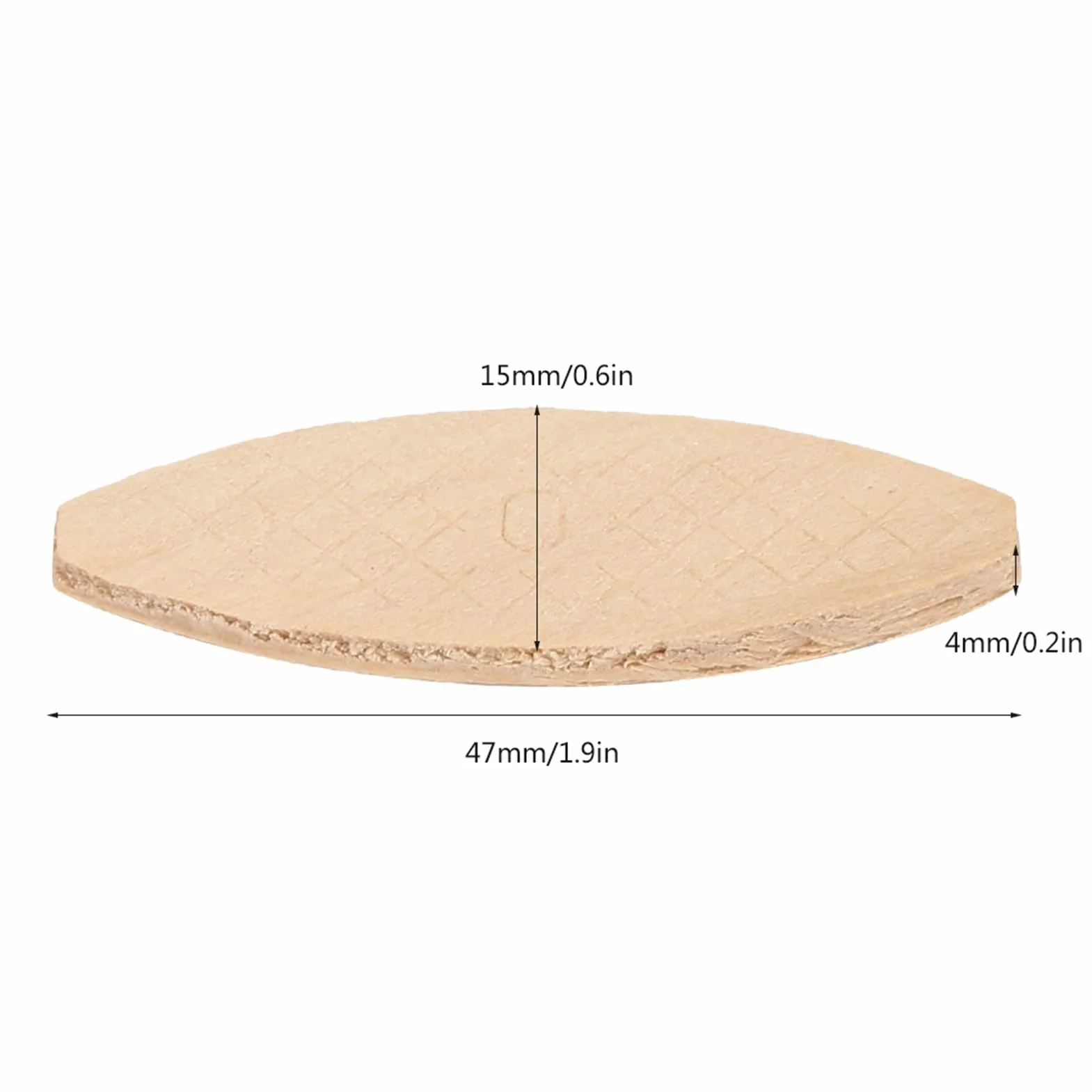 Biscotto Per Giunzione in Legno da 100 Pezzi, Biscotto Per Giunzione a Piastra, Strumento di Ancoraggio Per Tavola di Legno Per La Lavorazione del Legno(0#)