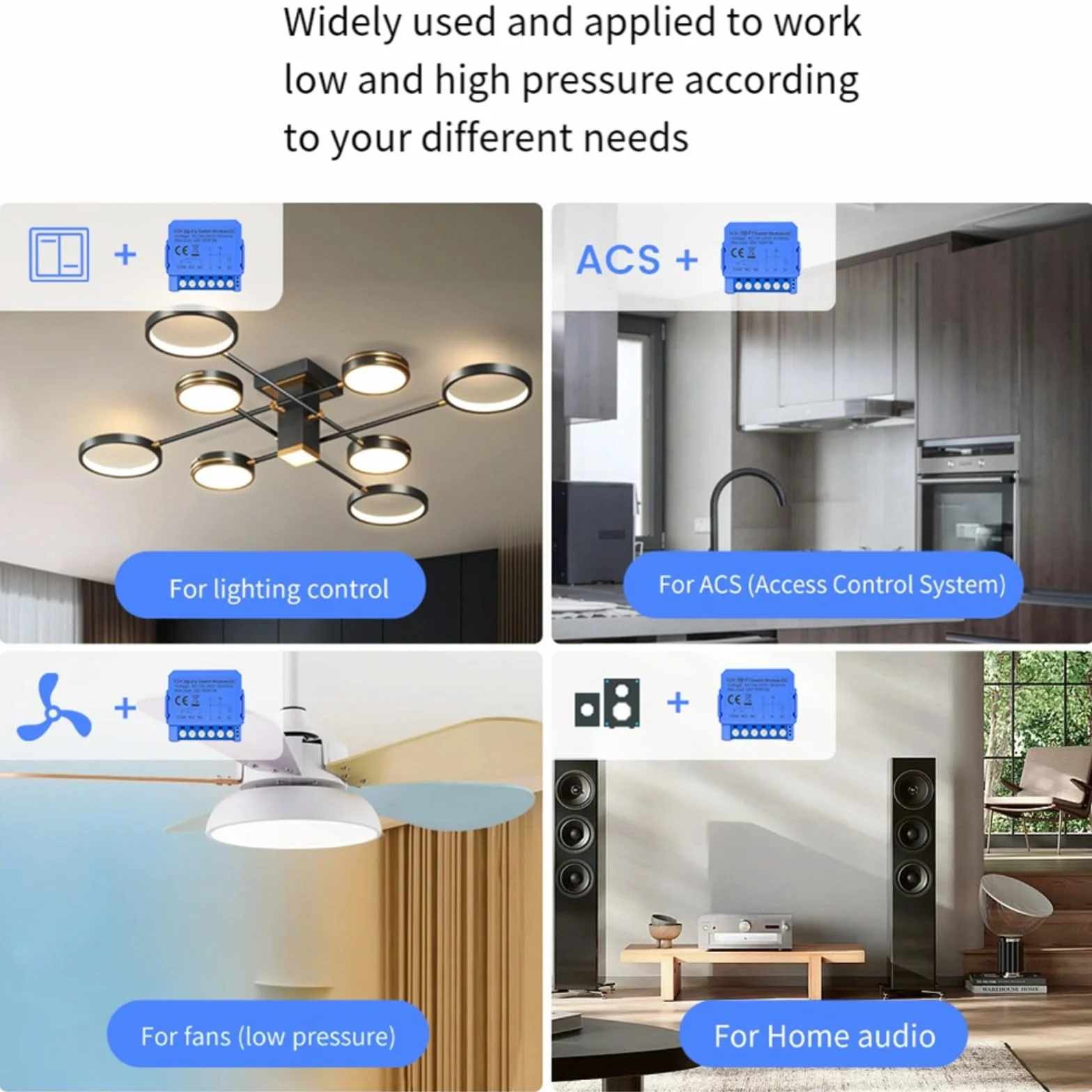 Modulo di commutazione Smart Relè per Tuya per WIFI per collegamento a secco senza contatto Smart Switch a bassa tensione (AC110V-240V)