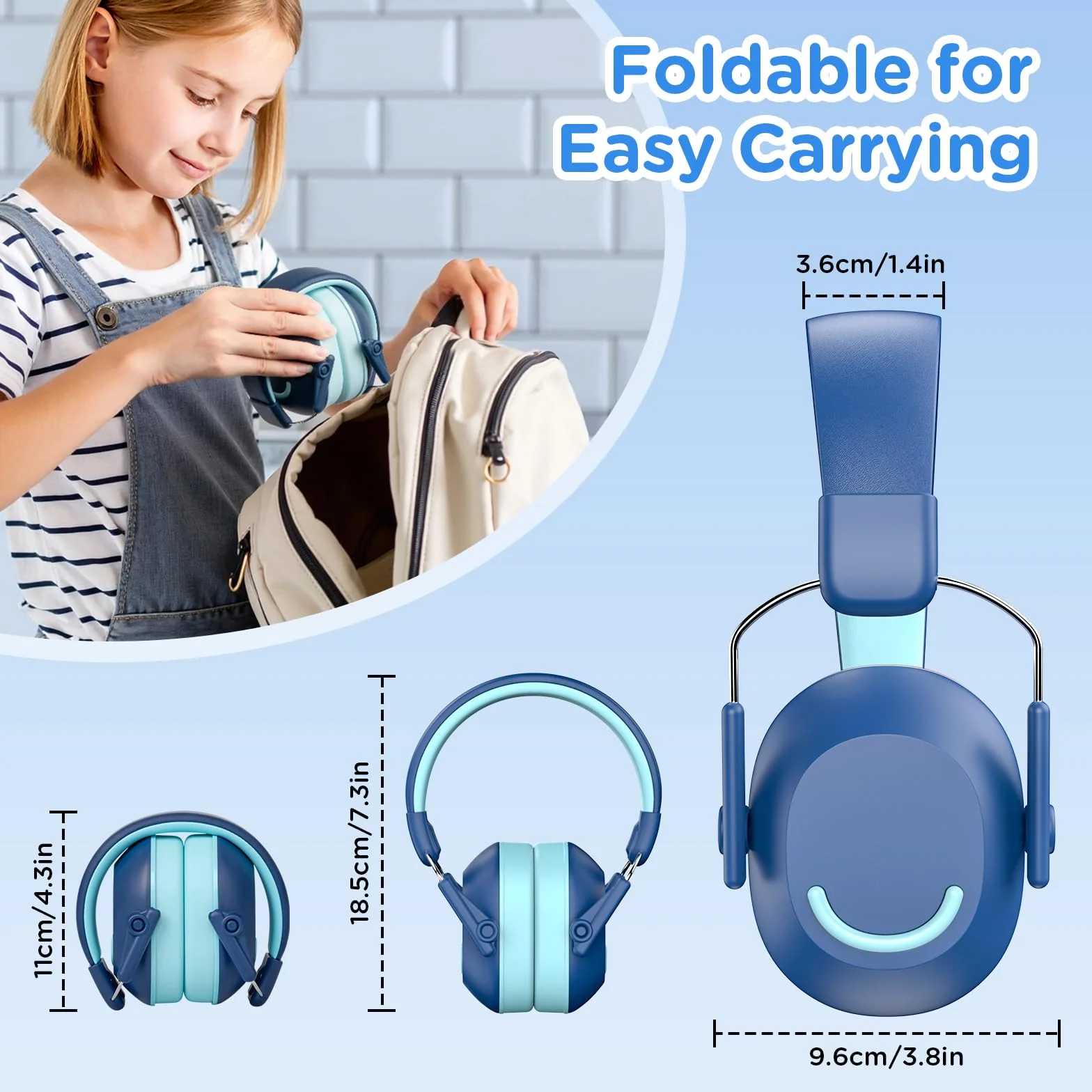 Link Dream Cuffie Antirumore Bambini SNR 30dB, Cuffie Insonorizzanti e Protettive Antirumore per Bambini 3–16 Anni, Cuffie Isolamento Acustico per Lavoro, Scuola, Viaggi, Concerti, Studio