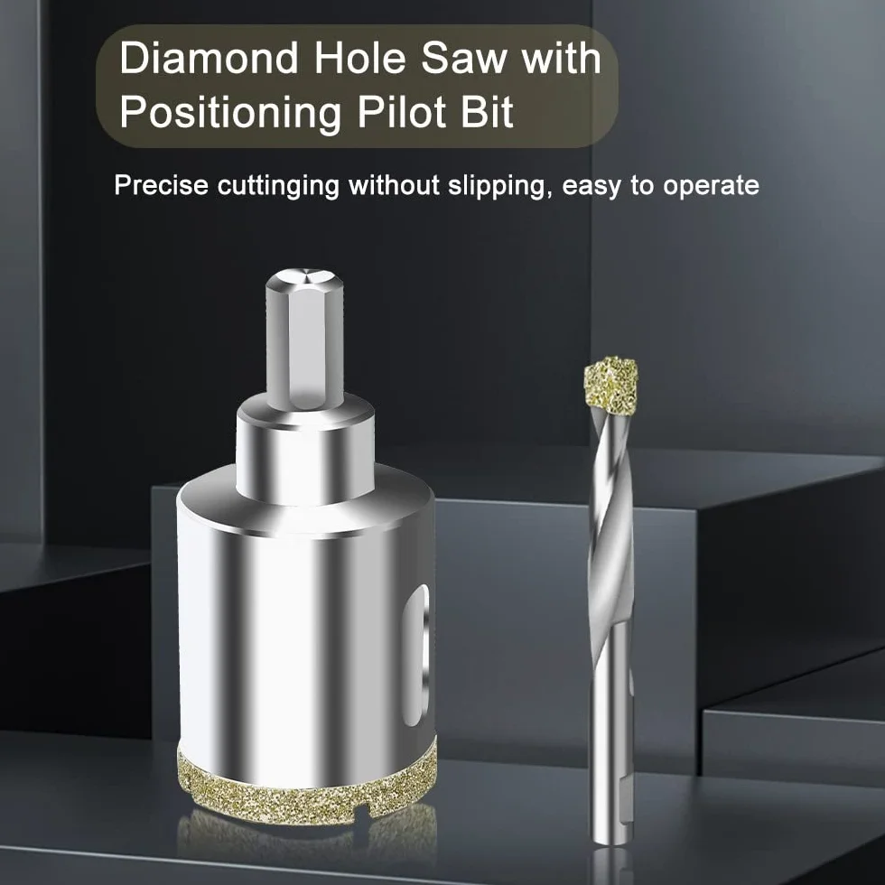 ASNOMY Sega a tazza diamantata da 95 mm con punta di centraggio, per vetro/piastrelle/ceramica/marmo/granito