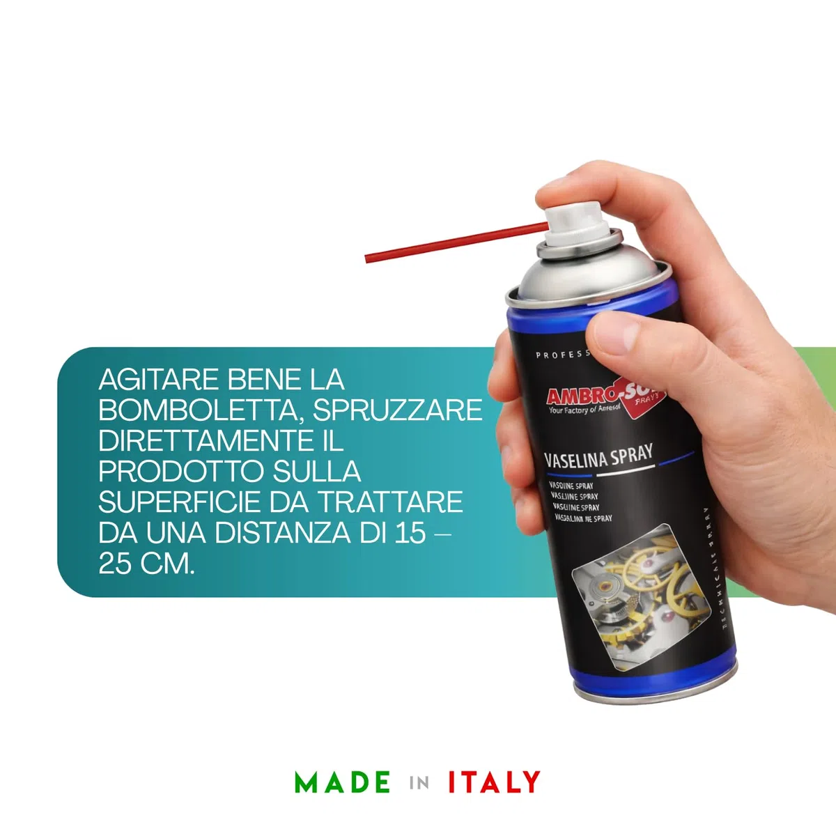 Bomboletta di Vasellina Spray 400 ml Olio Tecnico di vaselina, Lubrificante, Anti-ossidante, Protettivo, Incolore e inodore Varie Quantità (3)