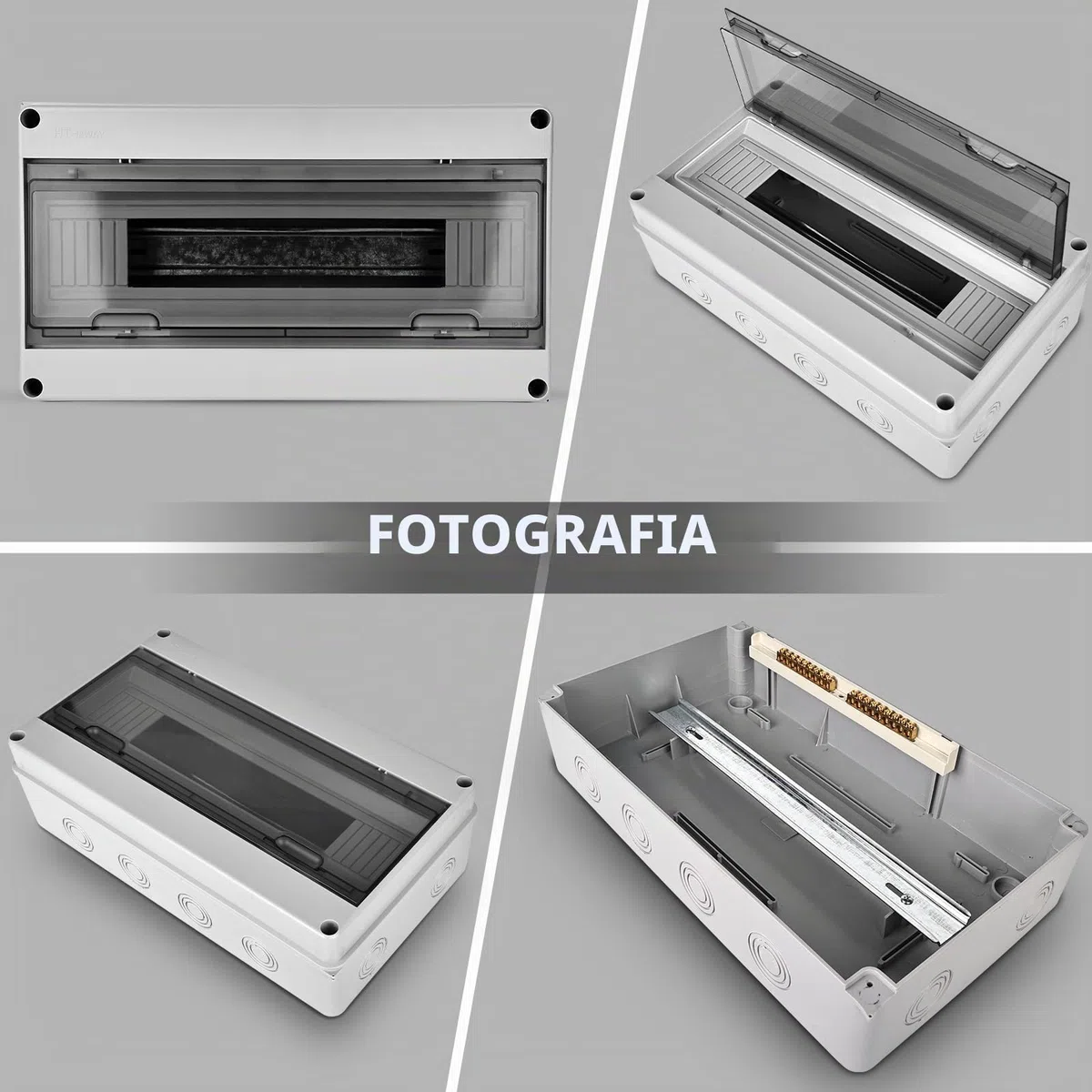 Quadro Elettrico Esterno, Scatola Elettrica da Esterno, Quadro Elettrico Interno di Distribuzione con 1 Fila, Quadro Elettrico 18 Moduli Impermeabile IP65, Scatola Elettrica da Parete per Giardino