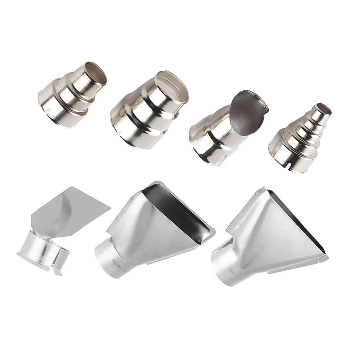 Kit Ugelli per Pistola ad Aria Calda, 7 Pezzi Accessori per Pistola ad Aria Calda 35-40 mm in Acciaio Inossidabile per Stazione di Saldatura ad Strumento di Riparazione