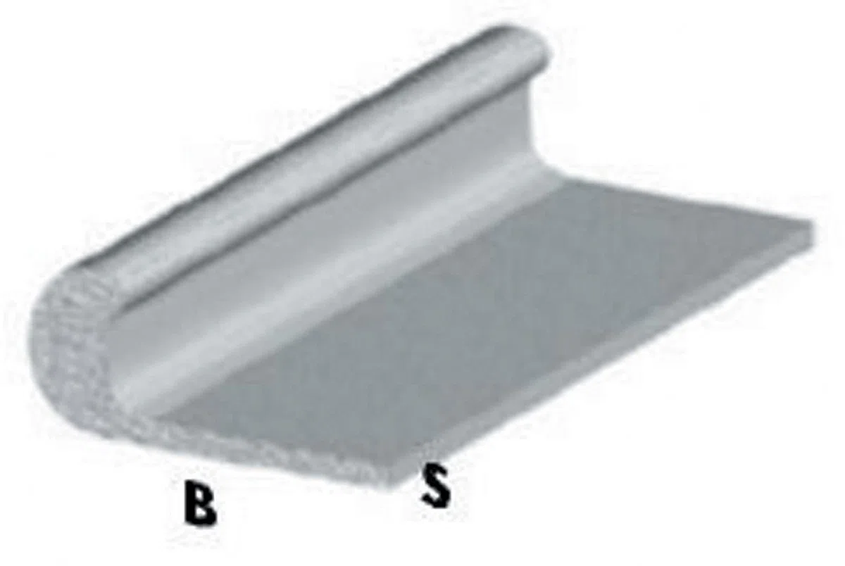 5PZ PROFILO ARGENTO H.200 cm UNGHIETTA 25X1 mm