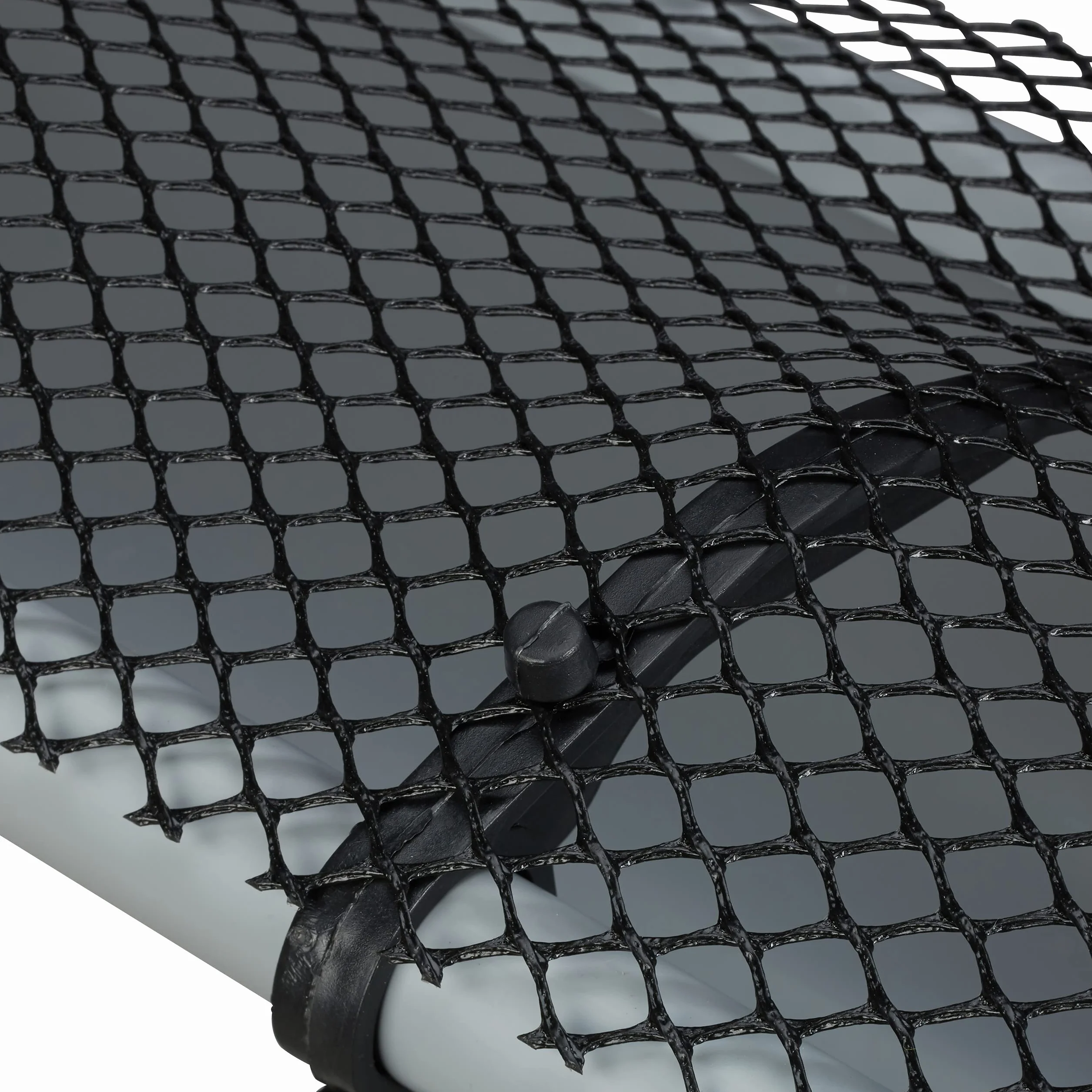 Relaxdays Rete per Grondaie, Set da 2, Protezione Cattura Foglie e Sporco, Ciascuna Lunga 6m, Larga 15cm, Plastica, Nero