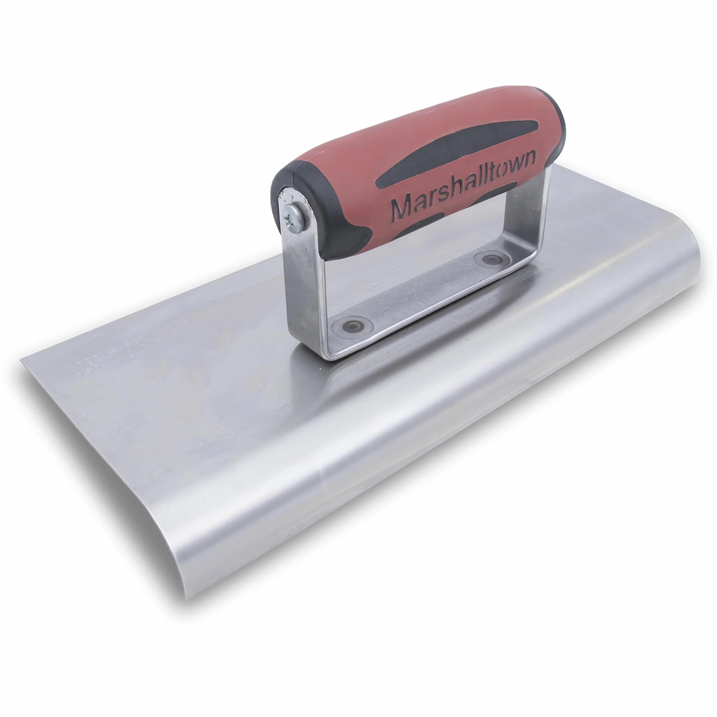 Frattazzo per bordi Marshalltown in acciaio inossidabile con impugnatura Durasoft, per arrotondare il calcestruzzo, raggio: 19 mm, labbro 25 mm, dimensioni della frattazzo: 254x102 mm