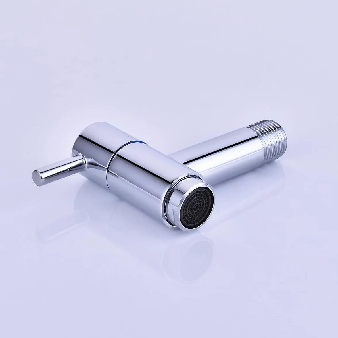 Rubinetto Montato a Parete in Ottone Cromato per Giardino Esterno, Balcone, Mocio, Lavello, Rubinetto per Acqua Fredda, Rubinetti per Bagno e Lavanderia
