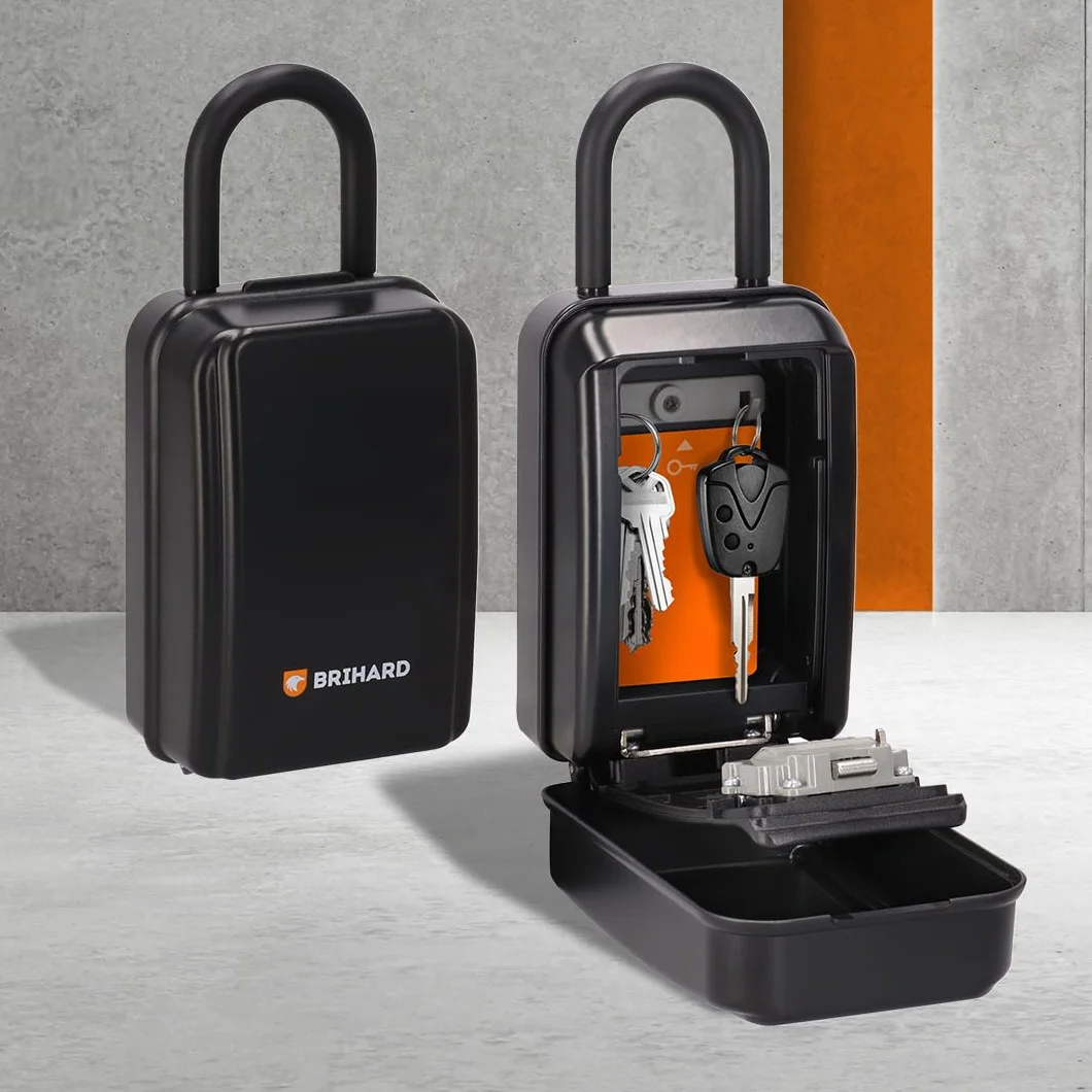 Key Box All Season Shackle XL con Arco Removibile e Custodia Impermeabile, Cassetta Chiavi con Codice a 4 Cifre, Resistente alle Intemperie, Ideale per Chiavi e Tessere di Accesso