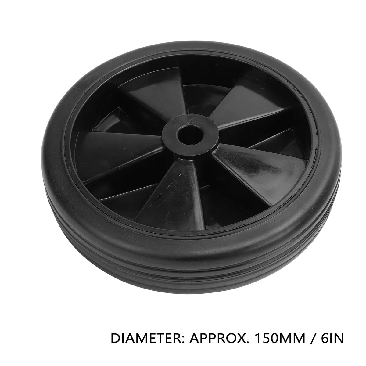 Ruote del Compressore D'aria in Confezione 2, Parte di Ricambio Universale per Ruote del Compressore D'aria, Diametro 150 Mm, 6 Pollici, Ruote in Gomma di Ricambio