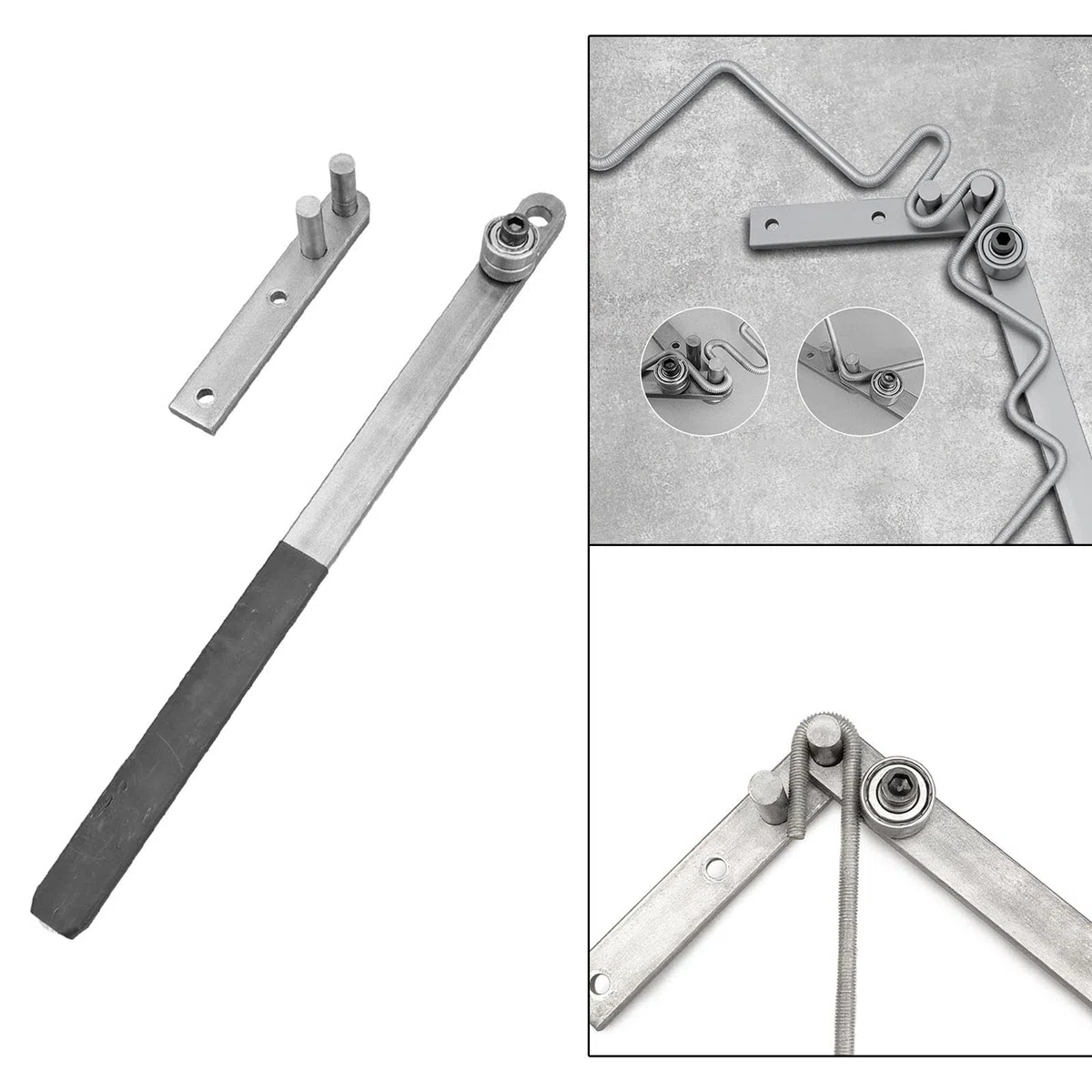 perfk Piegatubi Manuale, Piegatori per Barre, Piegatubi Rame, Piegatubi Portatile Fai Da Te Acciaio Ad Alto Tenore Di Carbonio per 1-10 Mm per Ferro, Acciaio, Rame, Acciaio Inossidabile