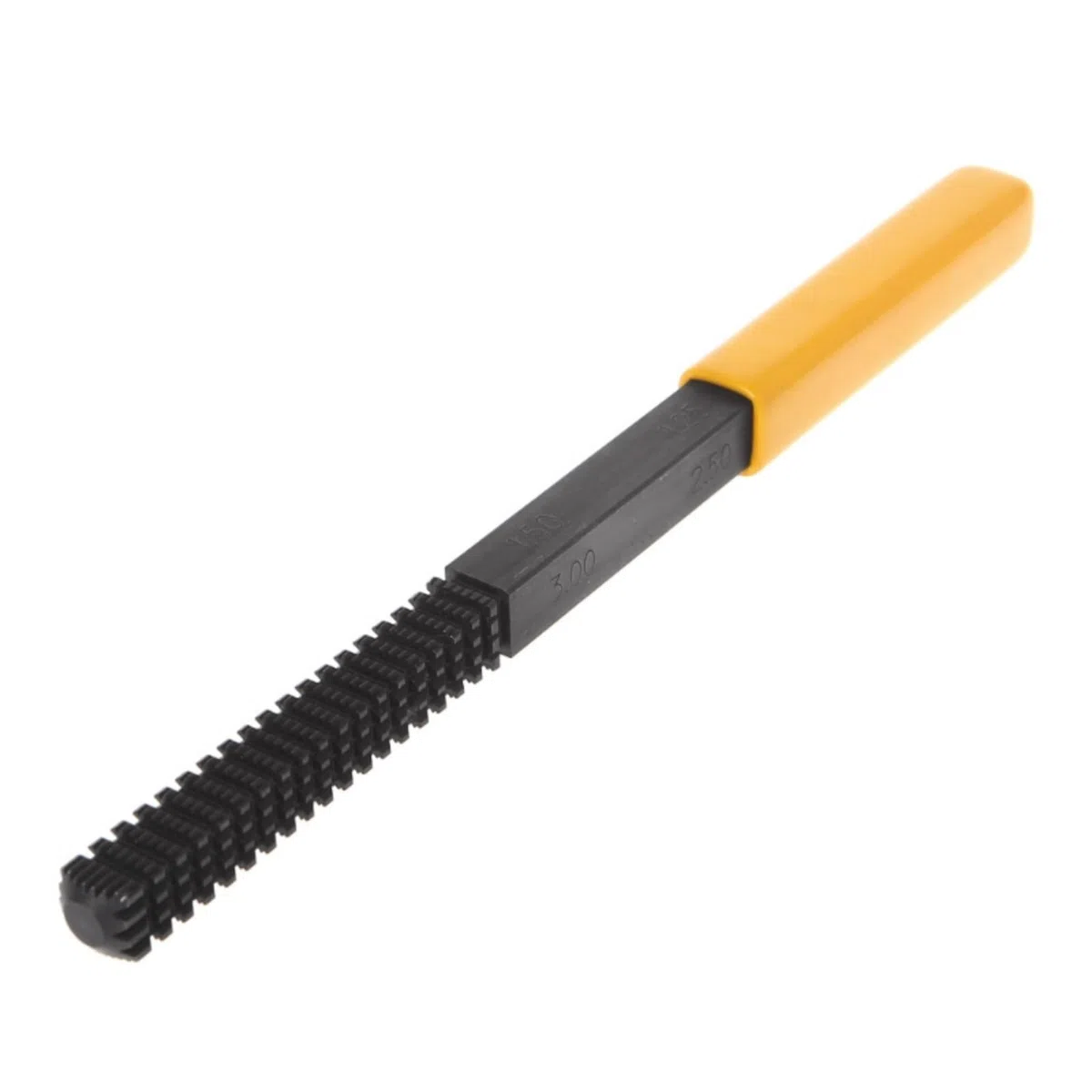 Jadeshay Lima Filettatura,0.75-3.0mm Filettatura File per Filettatura Interna ed Esterna, Accessorio per Riparazione dello Strumento della Filettatura delle Viti con Impugnatura Staccabile
